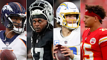 Russell Wilson, Davante Adams, Justin Herbert, Patrick Mahomes