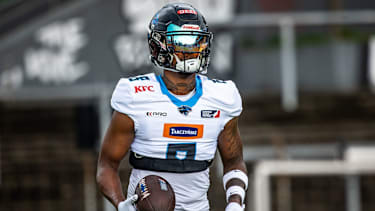 Darrell Stewart Jr. für die Panthers Wroclaw im Jahr 2025