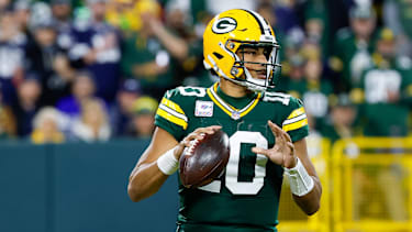 Jordan Love in einem NFL-Spiel für die Green Bay Packers.