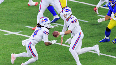 Josh Allen in einem NFL-Spiel für die Buffalo Bills