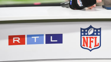 Der TV-Sender RTL bei einer Übertragung der NFL, während der Saison 2025.