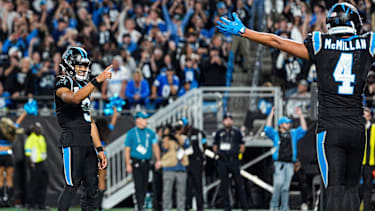 Die Panthers feiern einen Touchdown