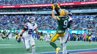 Christian Watson fängt den entscheidenden Touchdown