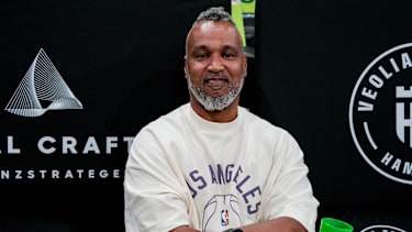 Patrick Esume bei einem BBL Spiel.