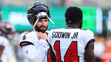 Baker Mayfield in einem NFL-SPiel für die Tampa Bay Buccaneers