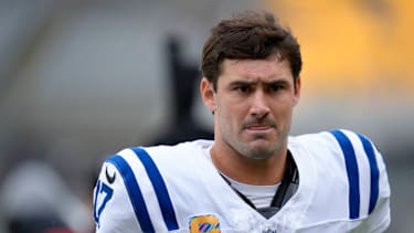 Daniel Jones beim Spiel gegen die Pittsburgh Steelers