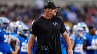Syndication: Detroit Free Press Detroit Lions head coach Dan Campbell watches a play against LA Chargers during the first half of the Hall of Fame Game at Tom Benson Hall of Fame Stadium in Canton, Ohio on Thursday, July 31, 2025. Detroit , EDITORIAL USE ONLY PUBLICATIONxINxGERxSUIxAUTxONLY Copyright: xJunfuxHanx USATSI_26752035
