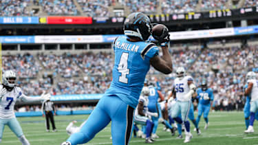 Platz 87 im Top-100-Ranking: Wide Receiver Tetairoa McMillan von den Carolina Panthers.