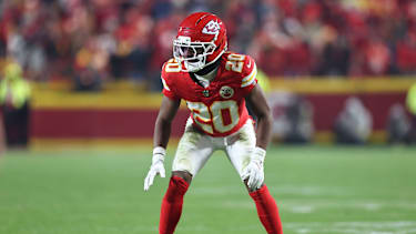 Cornerback Nohl Williams von den Kansas City Chiefs während des NFL-Spiels gegen die Houston Texans im GEHA Field at Arrowhead Stadium in Kansas City, Missouri (American Football, USA)