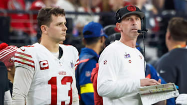 Quarterback Brock Purdy und Head Coach Kyle Shanahan sollen die neu formierte Offense der San Francisco 49ers in der NFL-Saison 2026 anführen
