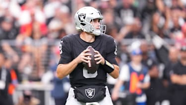 Quarterback Kirk Cousins von den Las Vegas Raiders während des NFL-Spiels gegen die Kansas City Chiefs im Allegiant Stadium in Paradise, Nevada (NFL, American Football, USA)