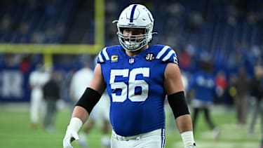 Indianapolis Colts Guard Quenton Nelson (56) bei einem NFL-Spiel.