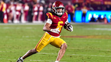 USC Trojans Wide Receiver Makai Lemon (6) beim Spiel der UCLA Bruins gegen die USC Trojans im Coliseum in Los Angeles, California.