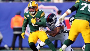 Green Bay Packers running back Josh Jacobs