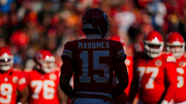 Kansas City Chiefs quarterback Patrick Mahomes (15)