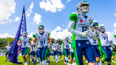 Straubing Spiders im Optima-Sportpark in Schweabisch Hall