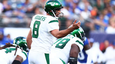 Aaron Rodgers muss sich bei den Jets auf eine neue Offensive Line einstellen.