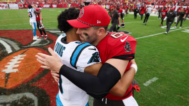 Bryce Young (li.) und Baker Mayfield