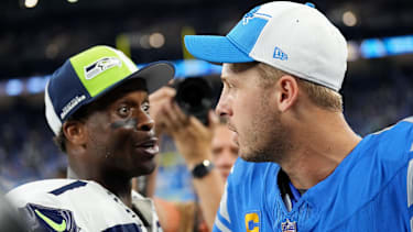 Geno Smith (li.) und Jared Goff