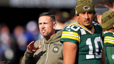 Matt LaFleur und Jordan Love (re.)
