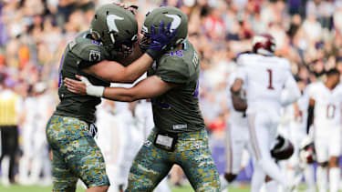 Ben Holmes führte die Vienna Vikings im AFLE-Topspiel gegen Rhein Fire mit starken Plays und einem Touchdown zum wichtigen Heimsieg.