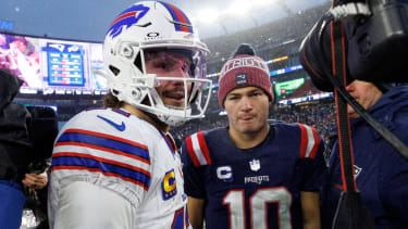 Josh Allen und Drake Maye