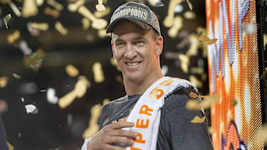 Peyton Manning beim Super-Bowl-Sieg der Denver Broncos gegen die Carolina Panthers.