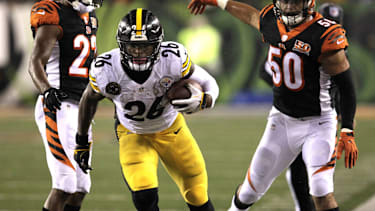 Pittsburgh Steelers Running Back LeVeon Bell (26) beim NFL-Spiel gegen die Cincinnati Bengals.