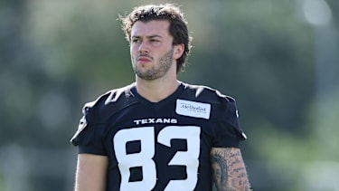 Tight End Marlin Klein beim Minicamp der Houston Texans.