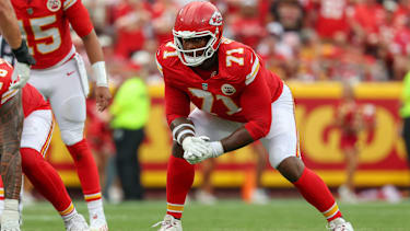 Josh Simmons im Einsatz für die Kansas City Chiefs.