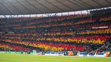 Berlin (Olympiastadion): Fahnenmeer