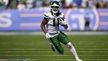 New York Jets Wide Receiver Omar Cooper J.r (11) beim NFL-Spiel gegen die Tennessee Titans.