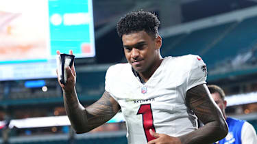 Tua Tagovailoa im Trikot der Atlanta Falcons beim Preseason-Sieg gegen die Miami Dolphins