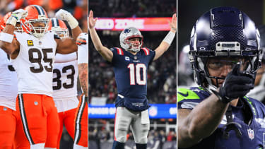 Myles Garrett, Drake Maye und Jaxon Smith-Njigba