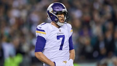 Minnesota Vikings Quarterback Case Keenum (7) beim Spiel gegen die Philadelphia Eagles.