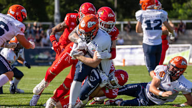 Championship-Feeling in der GFL: Ravensburg fordert den amtierenden Deutschen Meister Potsdam Royals heraus.