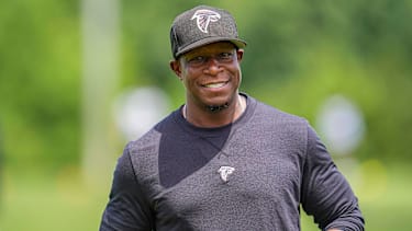 NFL, American Football Herren, USA Atlanta Falcons OTA Jun 3, 2024; Atlanta, GA, USA; Atlanta Falcons head coach Raheem Morris shown during Falcons OTA at the Falcons Training facility. Flowery Branch Falcons Training Complex GA USA, EDITORIAL USE ONLY PUBLICATIONxINxGERxSUIxAUTxONLY Copyright: xDalexZaninex 20240603_dwz_sz2_00090