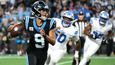 Bryce Young in einem NFL-Spiel für die Carolina Panthers
