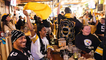 Ein Fan-Event der Pittsburgh Steelers.