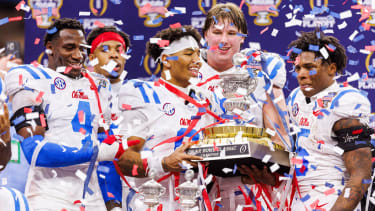 January 01, 2026: during NCAA, College League, USA football game action between the Ole Miss Rebels and the Georgia Bulldogs at Caesars Superdome in New Orleans, Louisiana. CSM New Orleans United States of America - ZUMAc04_ 20260101_zma_c04_328 Copyright: xJohnxMersitsx