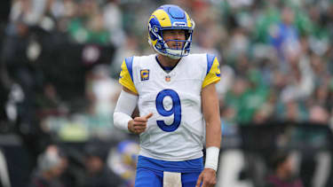 Los Angeles Rams Quarterback Matthew Stafford beim NFL-Spiel.