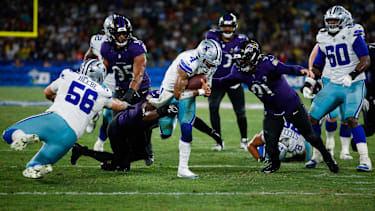 Dak Prescott in einem NFL-Spiel für die Dallas Cowboys