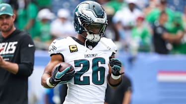 Saquon Barkley in einem NFL-Spiel für die Philadelphia Eagles