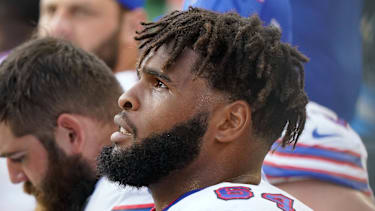 O'Cyrus Torrence in einem NFL-Spiel für die Buffalo Bills