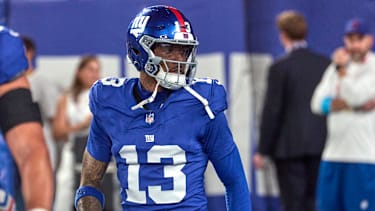 New York Giants Wide Receiver Odell Beckham Jr. (13) beim Spiel gegen die Dallas Cowboys.