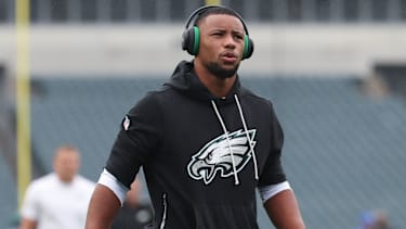Saquon Barkley in einem NFL-Spiel für die Philadelphia eagles