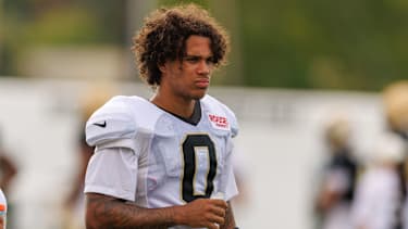 Wide Receiver Jordyn Tyson beim Trainingscamp der New Orleans Saints.