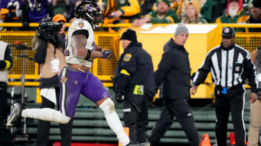 Baltimore Ravens running back Derrick Henry (22)