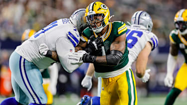 Micah Parsons gegen einen Offensive Tackle der Cowboys