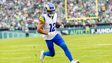 Puka Nacua im Spiel gegen die Eagles